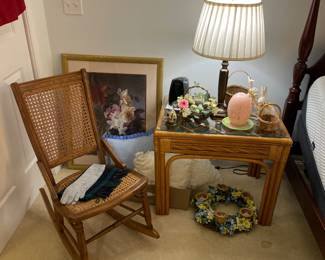 Vintage Rattan Endtable
