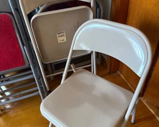  Variety of metal folding chairs just in time for the holidays !! 