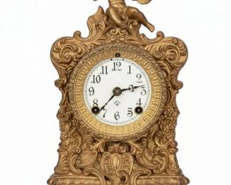 Ansonia Cherub Figural Mantel Clock
