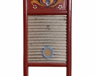 Vintage HandPainted Folk Art Washboard