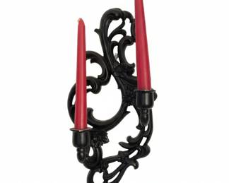Vintage Gothic Style Double Candle Wall Sconce