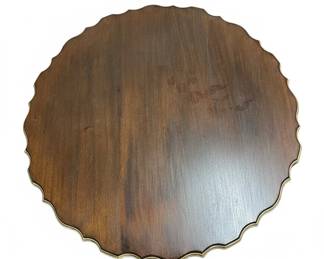 Vintage Pie Crust Tilt Top Pedestal Side Table
