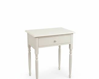 Small Painted Wooden Secretary Desk with Hutch
