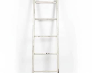 Vintage Quilt Display Ladder with Four Handmade Quilts second image