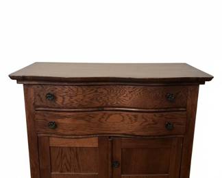 Antique Tiger Oak Washstand