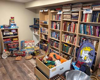 Erector set, kenner sets, puzzles, books toys, games