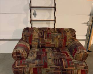 chair, small shelf