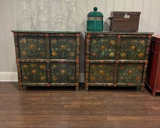 Antique Tibetan chests.