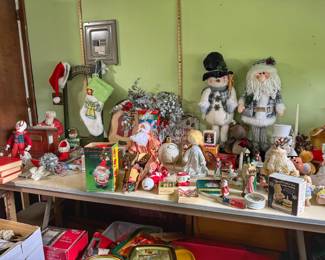 Plenty of Christmas and other holiday decor.
