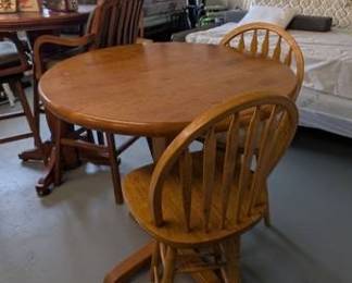 Oak Pub-Style Dining Set