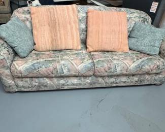 Floral Upholstered Sofa