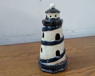 Ceramic Lighthouse Tealight Holder