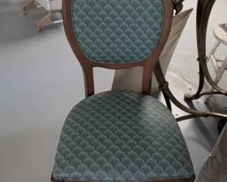 French Provincial Style Upholstered Side Chair