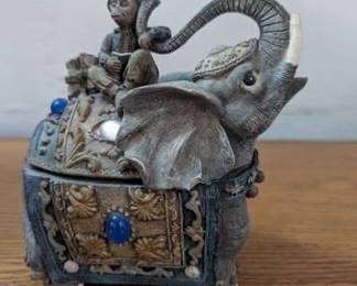 Decorative Elephant Trinket Box