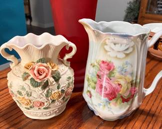 BAVARIAN PITCHER….NORLEANS ROSE VASE