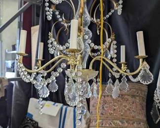 OM470French Style Grass And Crystal Chandelier
