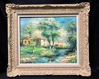 OM251RFlorence Gardiner Signed Impressionist Oil Painting