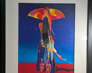 OM498John Nieto Signed Serigraph Cosmic Archer