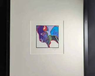 OM499John Nieto Signed Serigraph Buffalo Medicine