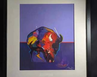 OM500John Nieto Signed Serigraph Buffalo Medicine For The 90S