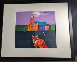 OM508VJohn Nieto Signed Serigraph Santuario De Chimayo