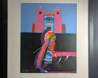 OM493John Nieto Signed Serigraph Nambe
