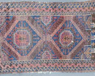 OM474Vintage Tribal Rug
