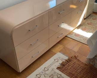 Postmodern Waterfall Lacquer Dresser