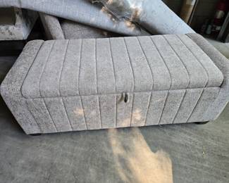 Storage bench, matches chairs