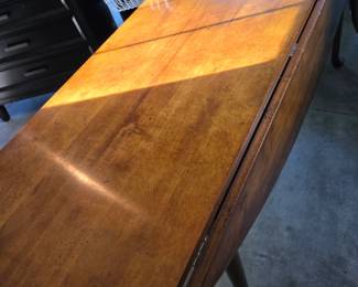 wood drop leaf dining table