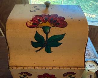 Vintage Mid-Century Metal Recipe Box