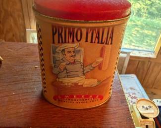 Vintage Primo Italia Cheese Tin