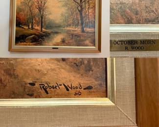 MCM 1956 print of "October Morn" a Prominent landscape artist Robert Wood