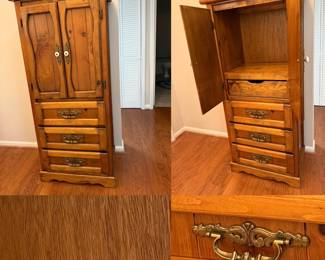 Rustic Farmhouse Style solid wood gentleman's chest or chifforobe