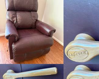 Burgundy Leather LazyBoy Recliner