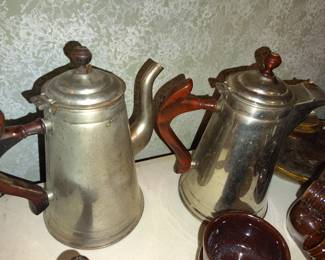 Early coffee and tea pot 
