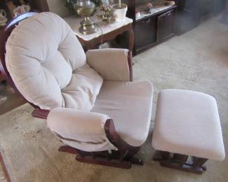 Rocking chair and foot stool