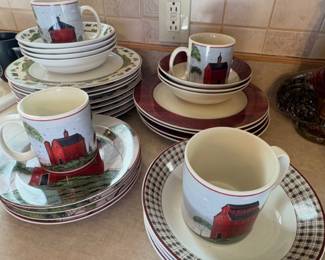Warren Kimble "Barns" Dishes