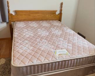 Full Oak Size bed-mattress in excellent condition
