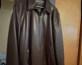 Nautica Leather Jacket XL
