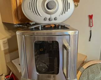 Cuisinart CVR- 1000 Stainless Steel Vertical Countertop Rotisserie Oven. And Kenwood FM Radio Toaster