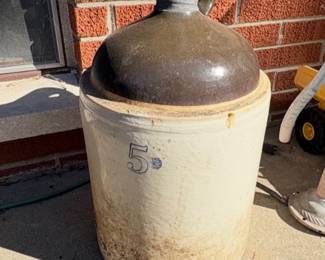 Antique Stoneware #5 Crock Gallon Jug