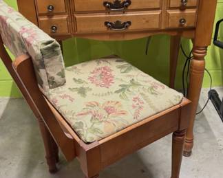 Vintage Sewing Table and Chair