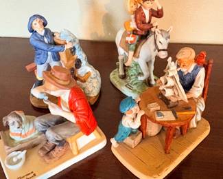 Norman Rockwell Figurines- numbered