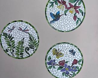 Tile bird wall hanging 