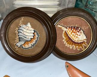 Seashell, needlepoint or embroidery