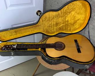 Crown professional acoustic guitar with case 