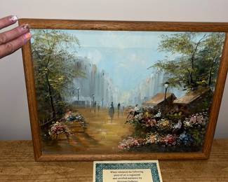 C. Barrett artwork with certificate of authenticity.