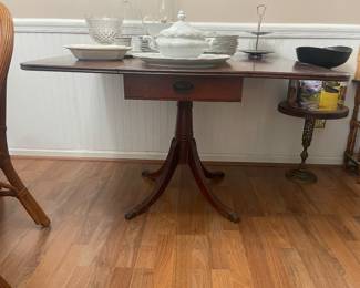 Antique Claw Foot Drop Leaf Table