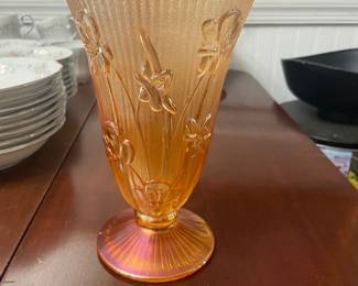 Vintage Carnival Glass Vase